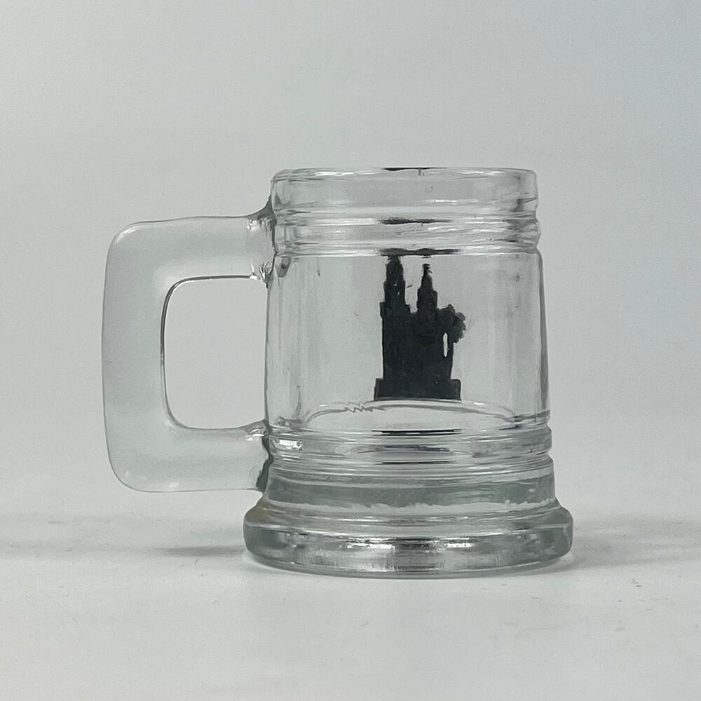 Hearst Castle San Simeon CA Miniature Novelty Mug Cup Travel Souvenir Vtg Glass - Picture 3 of 9